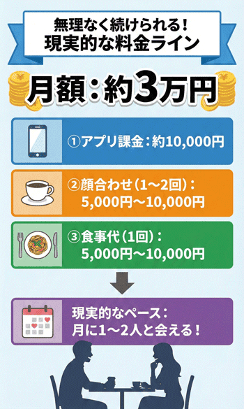 パパ活で現実的に使える費用
