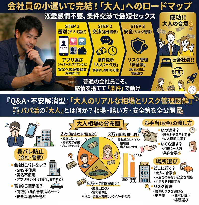 「パパ活大人」解説図解